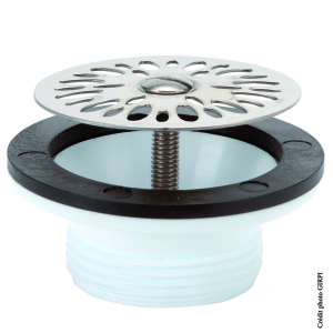 Bonde de lave-mains grille inox FIN DE SERIE