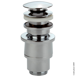 Bonde laiton design à clapet pour plan épais. FIN DE SERIE