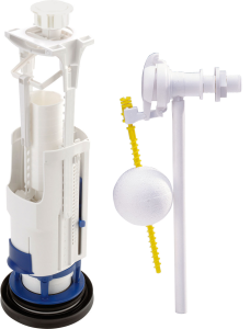 Mécanisme à étrier + robinet flotteur à boule