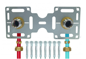 Kit platine raccord douche PER à visser Ø16