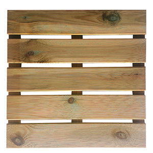 Caillebotis 50x50x30mm Classe 3 - lames rainurées