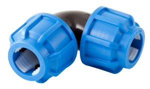 Coude égal plastique tube Ø25