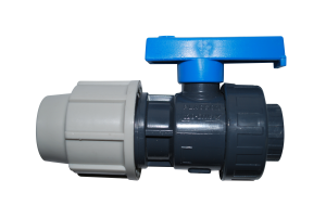 Vanne plastique 1/4T F20x27 tube Ø25