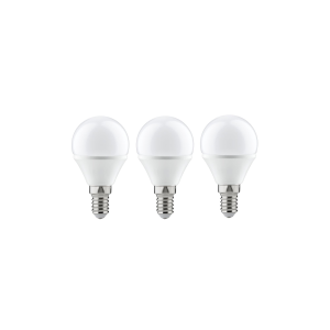 3 Ampoules LED standard 230V E14 sphérique opale 3x250lm 3x3,5W 2700K