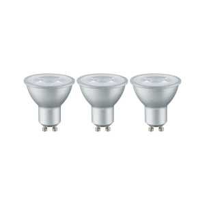 3 Ampoules LED standard 230V GU10 alu 3x230lm 3x4W 2700K