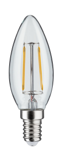 Ampoule LED à filaments 230V E14 flamme clair 250lm 2,6W 2700K
