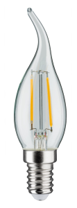 Ampoule LED à filaments 230V E14 flamme cosy clair 250lm 2,8W 2700K