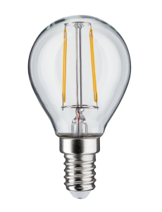 Ampoule LED à filaments 230V E14 sphérique clair 250lm 2,6W 2700K