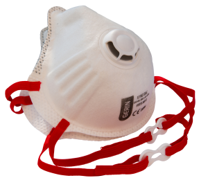 Masques soupape anti-poussières FFP3 - 2 pces