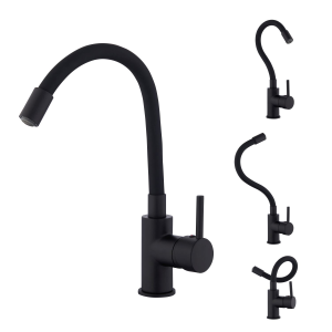 Mitigeur lavabo ILO à mémoire de forme Noir - 4061913