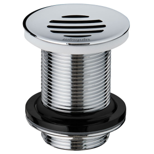 Bonde lavabo écoulement libre grille incurvée - sans trop plein H.75mm