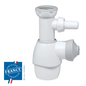 Siphon universel lavabo TOUT EN 1 - avec prise machine à laver