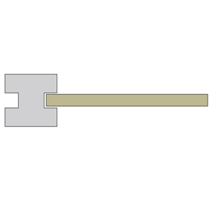 Poteau en béton 11x11x2m75 - P/24 rainurés  35mm CARTRI