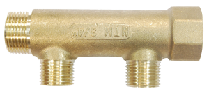 Collecteur MF20x27 - 2 sorties M15x21