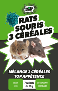Raticide Souricide avoine 140g - SNAP