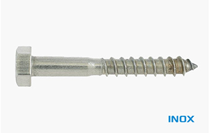 Tirefond 6x60mm inox - 10 pces Boîte PRO