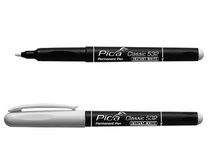Marqueur Classic permanent 532/52 blanc pointe ogive 1-2mm