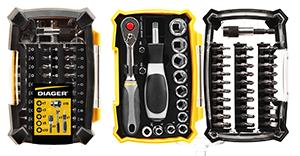 Coffret vissage 46 pces embout 25mm +  douilles