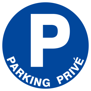 Panneau parking privé Ø300mm