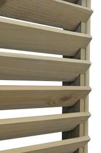 Panneau CELLO 90x180cm ép. 65mm - lames ajourées, pin traité