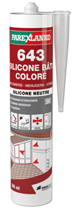 Mastic 643 SILICONE BATI gris 300ml