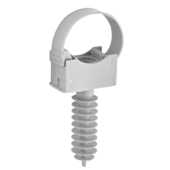 Embases avec chevilles Ø16 gris - 10 pces