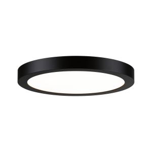 Panneau LED Abia plastique noir rond 300mm 22W 230V 2700K