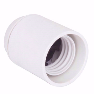 Douille E27 bakelite blanc