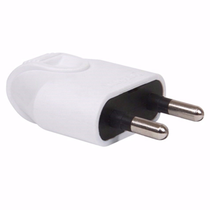 Fiche mâle 6A blanc