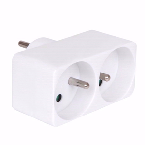 Duplite 2P+T 16A blanc
