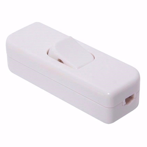 Interrupteur unipolaire 2A bifilaire blanc