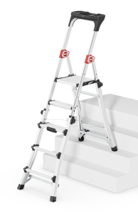 Escabeau télescopique HAILO TL100 Topline - 3 à 5 marches