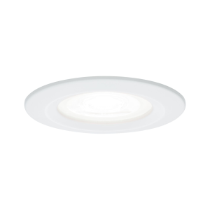 Spot encastré LED fixe NOVA alu blanc IP44 78mm GU10 6,5W 460lm 230V 4000K