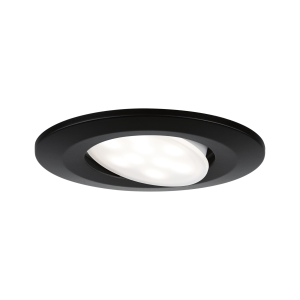 3 spots encastrés LED orientables CALLA plastique noir IP65 90mm 3x5W 3x400lm 230V 3000K
