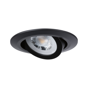 3 spots encastrés LED orientables plastique noir IP20 82mm 3x4,8W 3x450lm 230V 3000K