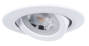 3 spots encastrés LED orientables plastique blanc IP20 82mm 3x4,8W 3x450lm 230V 3000K