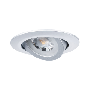 3 spots encastrés LED orient. plastique acier brossé IP20 82mm 3x4,8W 3x450lm 230V 3000K