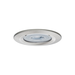 3 spots encastrés LED fixes NOVA alu acier brossé IP44 78mm GU10 3x6,5W 3x460lm 230V 2700K