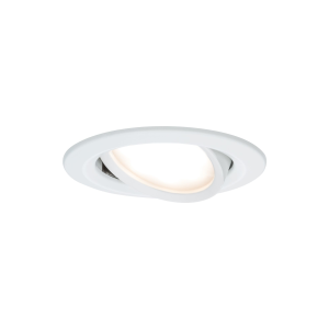 3 spots encastrés LED orientables alu blanc IP23 84mm 3x6W 3x470lm 230V 2700K