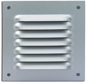 Grille ALU anodisé 100x100mm en applique avec moustiquaire