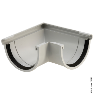 Angle extérieur PVC dév.33 GRIS