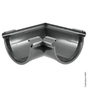 Angle mixte PVC dév.25 ARDOISE - à joint