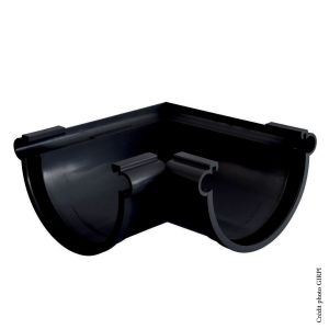 Angle mixte PVC dév.25 NOIR - à joint