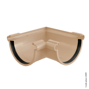 Angle mixte PVC dév.25 SABLE - à joint