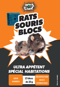 Raticide Souricide blocs 300g - SNAP