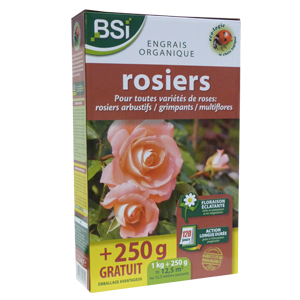 Engrais bio rosiers 1kg + 250g GRATUIT