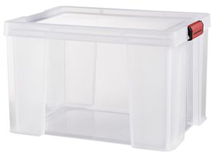 Bac rangement 75L CLIP'N STORE Transparent 61x44x35cm