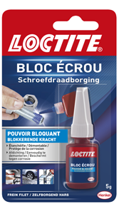 Colle LOCTITE Bloc écrou - Flacon 5ml