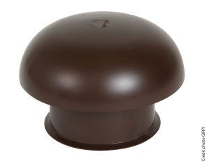 Chapeau de ventilation PVC Ø100mm TUILE