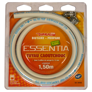 Tuyau caoutchouc butane-propane 1,50m ESSENTIA 5 ans